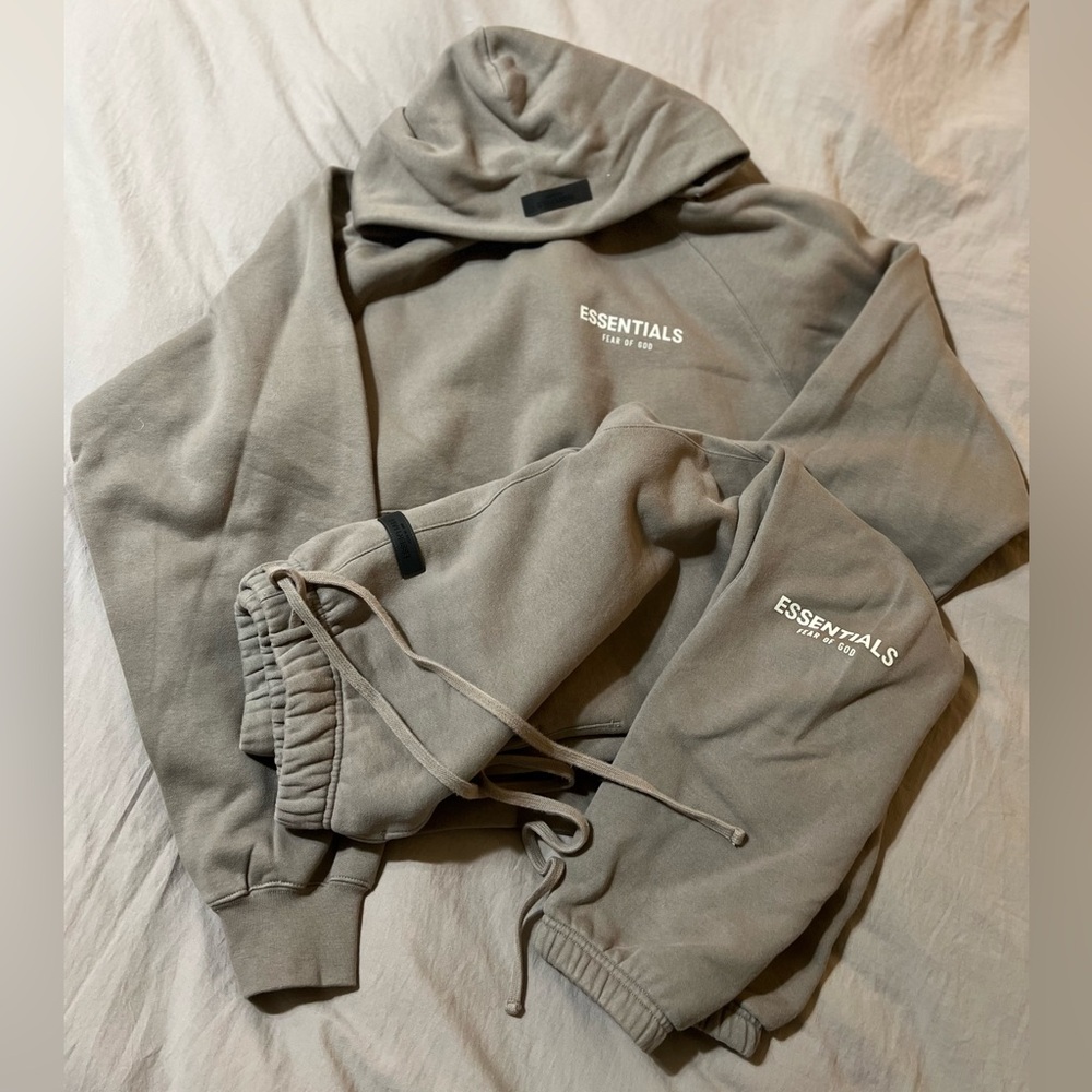 Fear Of God Essentials Hoodie And Sweatpants SET